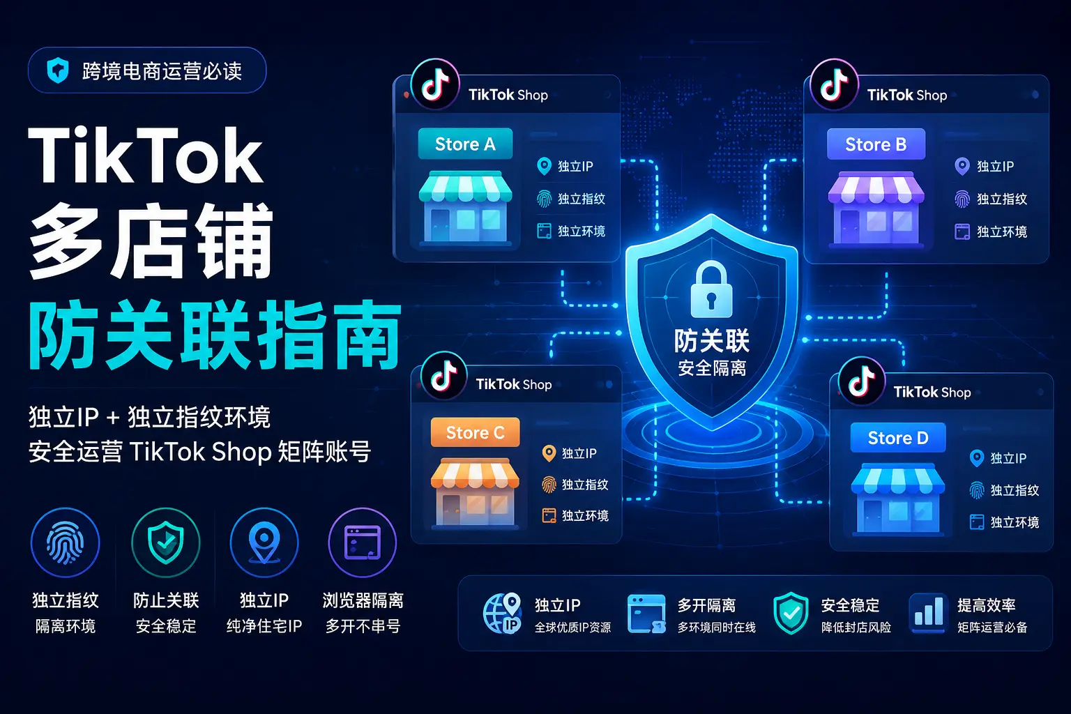 如何使用防关联浏览器安全运营多个TikTok店铺？